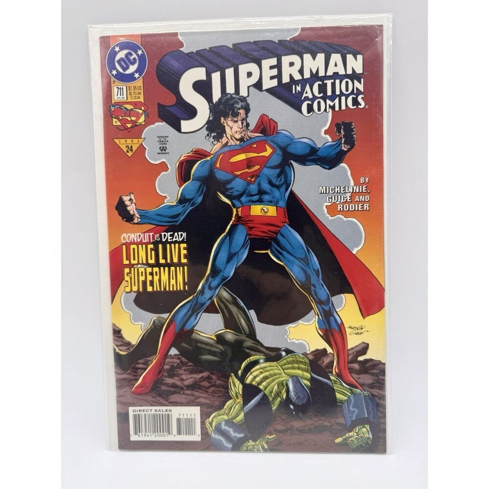 DC‎ Comics Action Comics Superman 711 Long Live Superman 1995 Bagged And Boarded